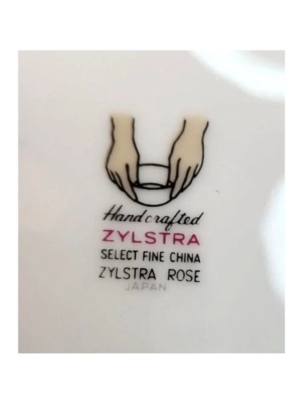 Vintage Zylstra Rose Selected Fine China Oval Serving Bowl Made in Japan